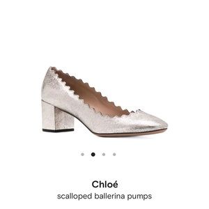 Chloe Lauren scalloped pumps